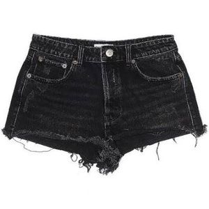Black Zara Jean Shorts